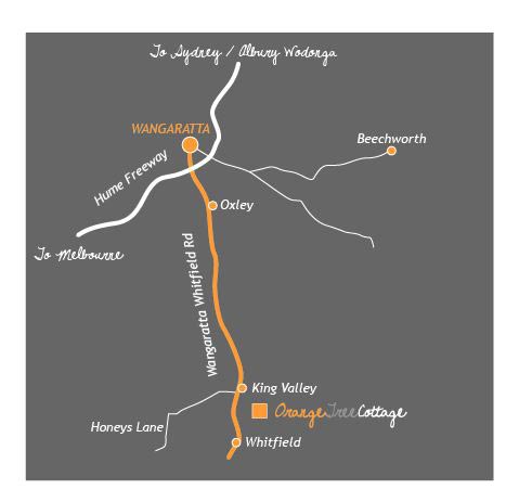 Map to Orange Tree Cottage